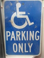Parking Only Sign