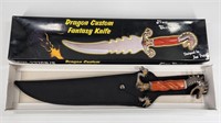 JIM FROST CUSTOM DRAGON FANTASY KNIFE W/ BOX