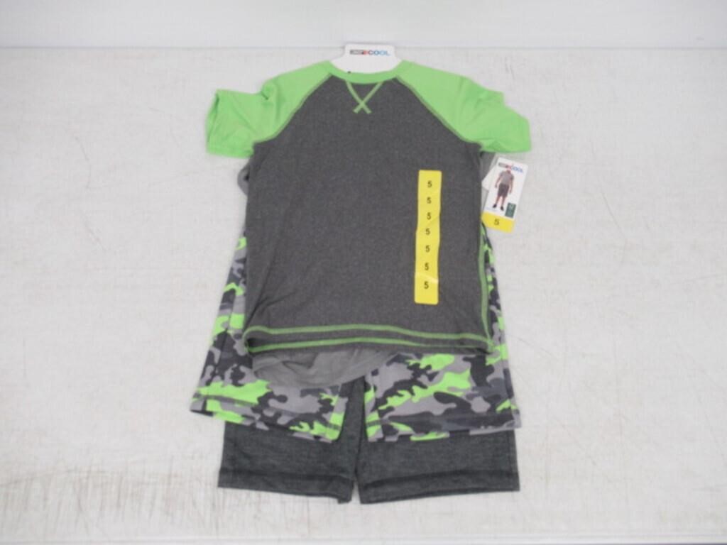 4-Pc 32 Degrees Boy's 5 Set, T-shirts and Shorts,