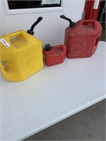 (3) Plastic Fuel Cans