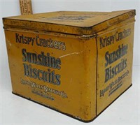 Early Krispy Crackers Sunshine Biscuit Tin
