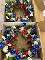 New lot of 2 The Front Door Store wreathes, 4Th