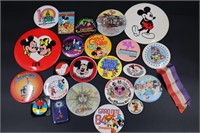 Lot Mickey Mouse Buttons Pin Backs Vintage