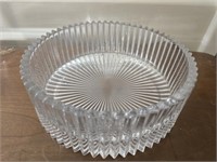 Clear glass bowl
