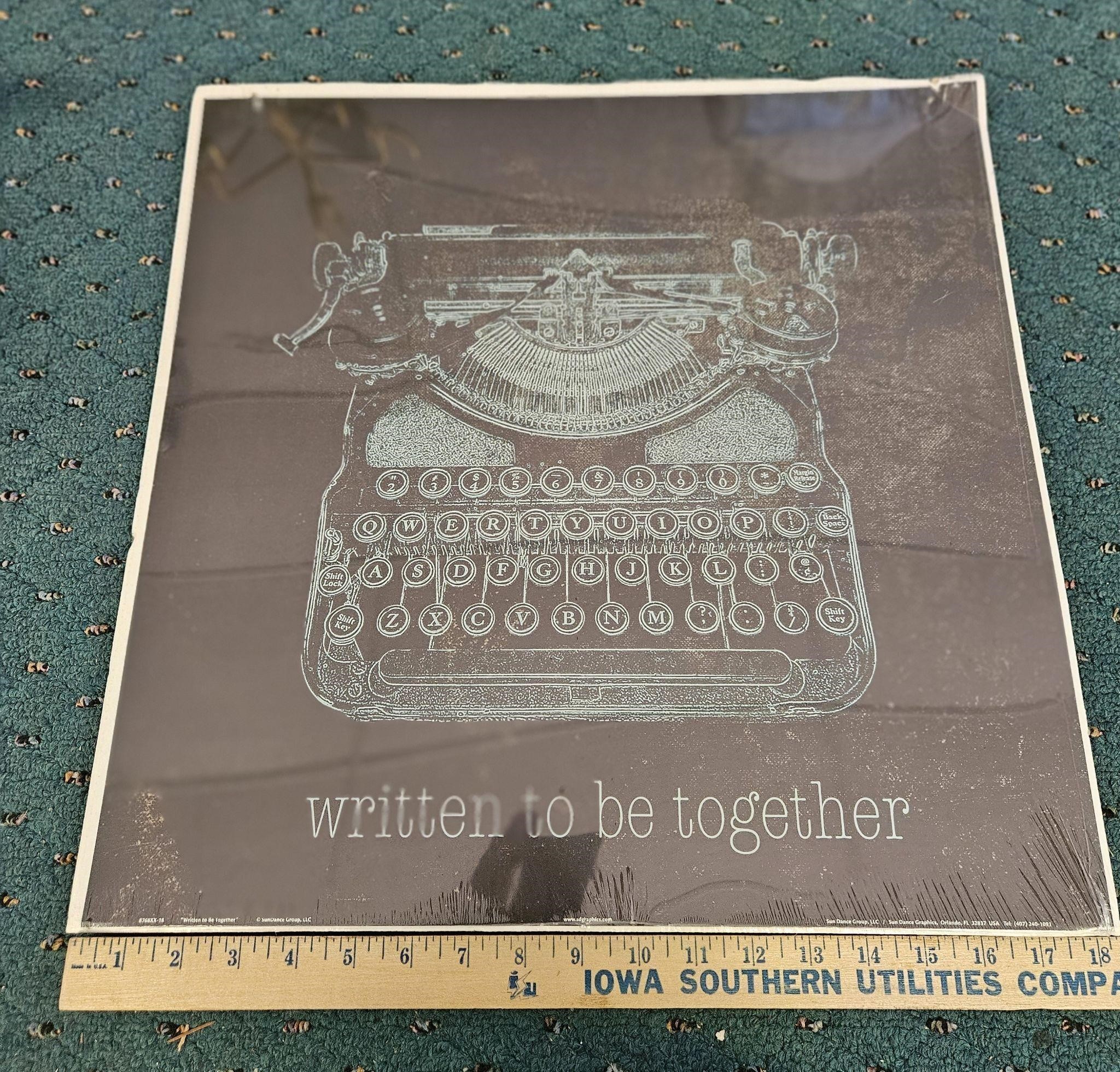 Typewriter Poster Decor