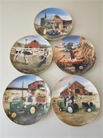 Lot of 5 Little Farmhands Donald Zolan Plates