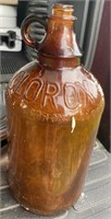 Vintage Brown Glass Clorox Bottle