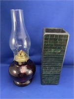 Oil Lamp & Vase