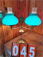 student lamp turquise double