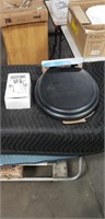1 Lot Black Round Front Toilet Seat & Small
