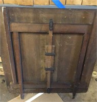 Fireplace Screen or Folding Table, Wooden