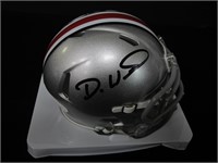 Denzel Ward signed mini helmet JSA COA