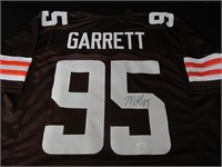 Myles Garrett signed football jersey JSA COA
