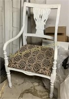 White Carved Chair