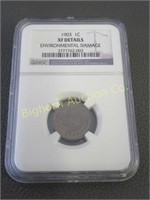 Indian Head Cent 1903: Graded XF Details