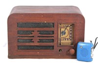 2 Vtg. Radios- American Table Top & Emperor Pocket