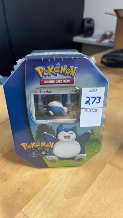 Pokémon GO Gift Tin Snorlax Factory Sealed!!