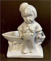 Vintage Sailor  boy and Boat Planter