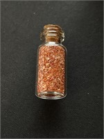Glass Jar of Copper Flakes