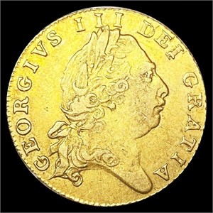 1801 G.B. .1231oz Gold Half Guinea LIGHTLY