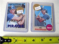 1967 & 1968 Topps Cards #510/390 Bill Mazeroski