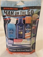 Man on the Go 10pc Travel Items