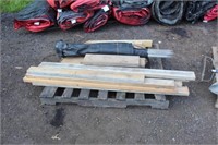 Pallet of wood stakes & silt fence