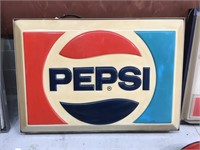 Original Pepsi light box approx 130 x 100 cm