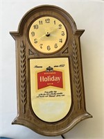 Wisconsin Holiday Beer Electric Clock - Brewers Si