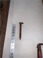 antique railroad spike