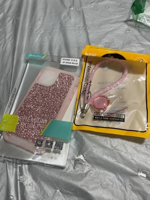 iPhone 12 Pink glitter phone case