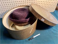 HAT BOX AND HATS