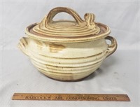 Bill Sax Flameware Studio Pottery Covered Dish