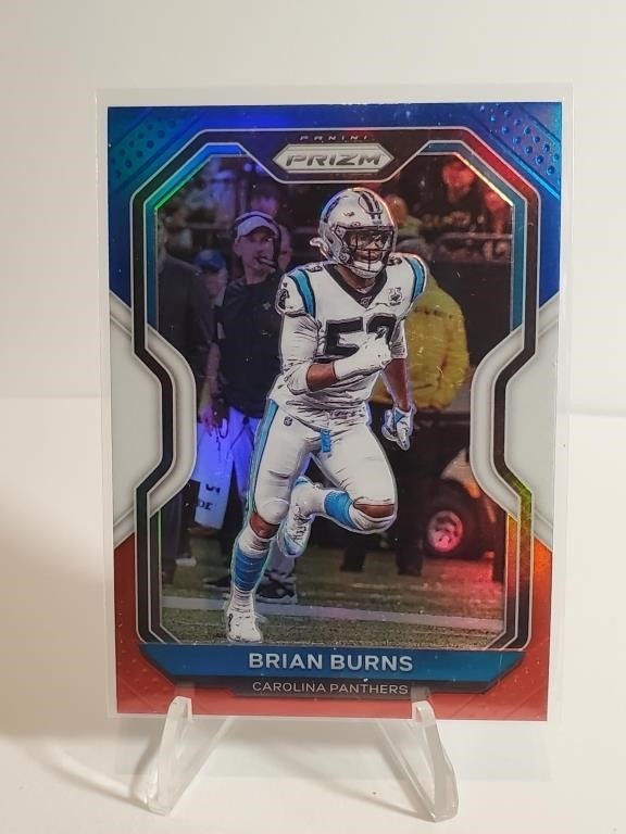 2020 Panini Prizm Red White Blue Brian Burns