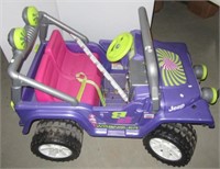 Barbie Power wheels jeep. No charger.