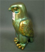 Zsolnay-Hungary Iridised Figural Hawk