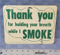 Smoking sign vinyl