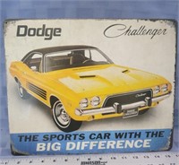 Dodge Challenger tin sign