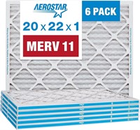 Aerostar 20x22x1 MERV 11 Pleated Air Filter  AC Fu