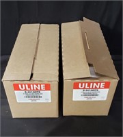 2 boxes of Uline pre-strung shipping tags on