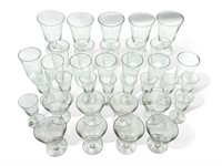35pc. vintage Elme Glasbruk (Sweden) glassware