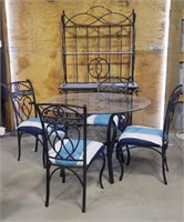 Metal Wine Rack/ Table & Chairs
