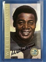 WILLIE WOOD AUTOGRAPHED HALL OF FAME SIGNATURE