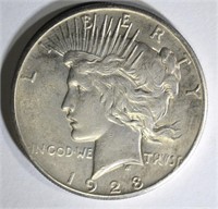 1928 PEACE DOLLAR AU/BU