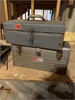 (2) metal toolboxes