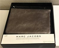 New Marc Jacobs Metallic Leather Pouch