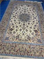 Hand Knotted Persian Tabriz Rug 6.10x10 ft