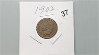 1902 Indian Head Cent rd1037