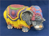 Arnel's Pottery Parade Elephant Bank, Hand