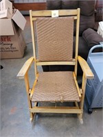 Vintage Wooden Rocking Chair - Needs Small Repair